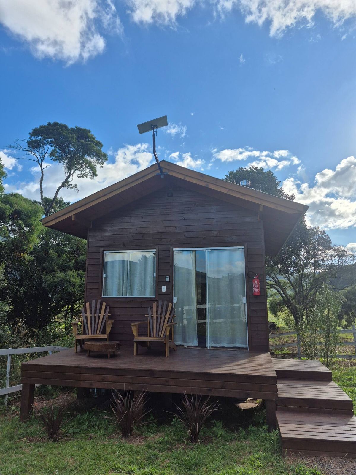 Cabana Pôr do Sol em Urubici ao entardecer